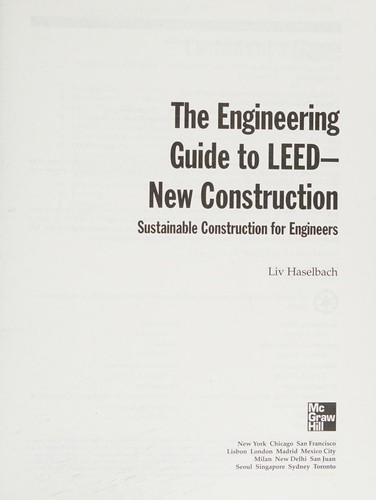 The engineering guide to LEED-new construction
