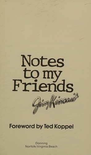 Notes to my friends