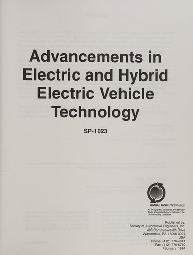 Advancements in electric and hybrid electric vehicle technology