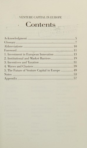 Venture capital in Europe