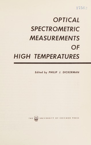 Optical spectrometric measurements of high temperatures