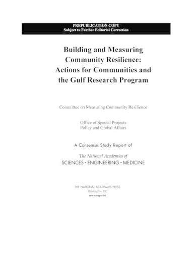 Building and Measuring Community Resilience