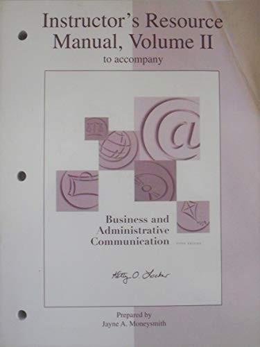 Business and Administrative Communication (Irm)