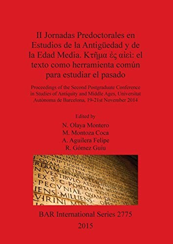 II Jornadas Predoctorales en Estudios en la Antigüedad y la Edad Media