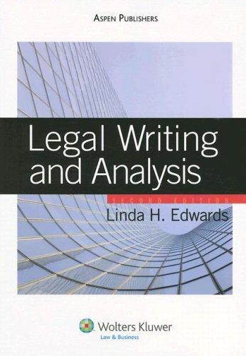 Legal Writing and Analysis