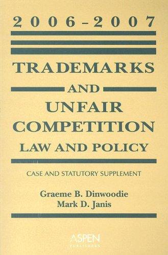 Trademarks and Unfair Competition, 2006-2007 Case and Statutory