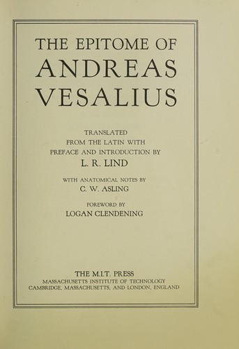The epitome of Andreas Vesalius