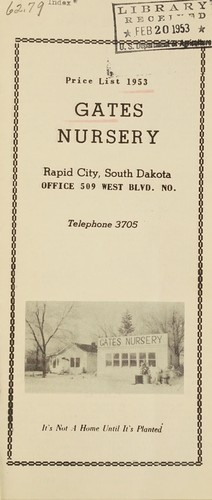 Price list 1953