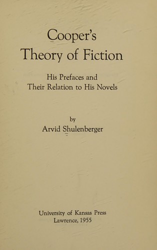Cooper's theory of fiction