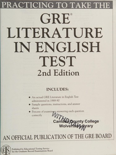 Practicing to take the GRE literature in English test