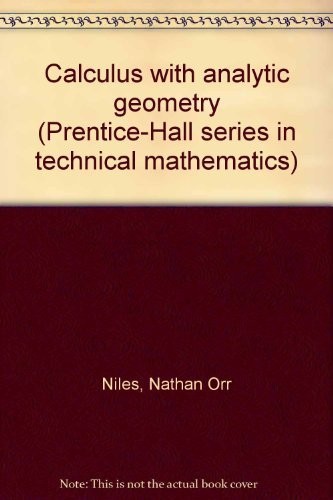 Calculus with analytic geometry