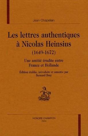 Les lettres authentiques à Nicolas Heinsius