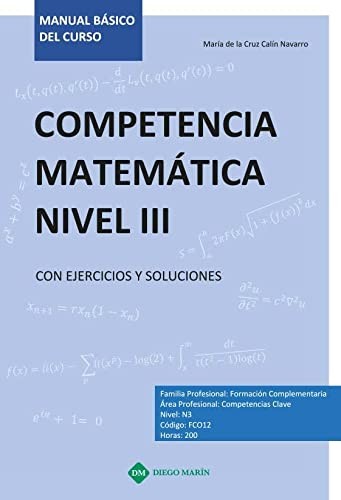 COMPETENCIA MATEMATICA NIVEL III CON EJERCICIOS Y SOLUCIONES