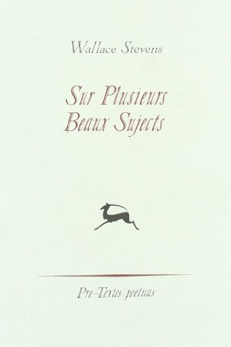 Sur Plusieurs Beaux Sujects