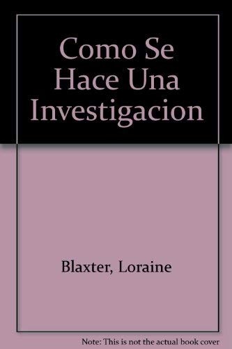 Como Se Hace Una Investigacion