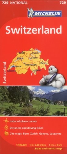 Michelin Switzerland Map 729