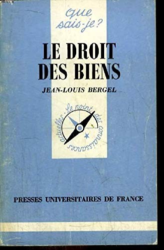 Le droit des biens