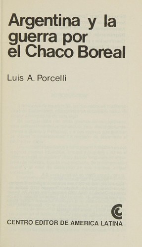 Argentina y la guerra por el Chaco Boreal