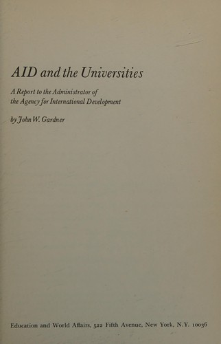 AID and the universities