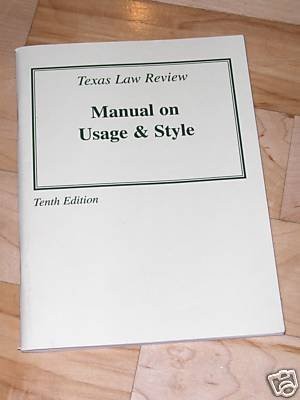 Manual on usage & style