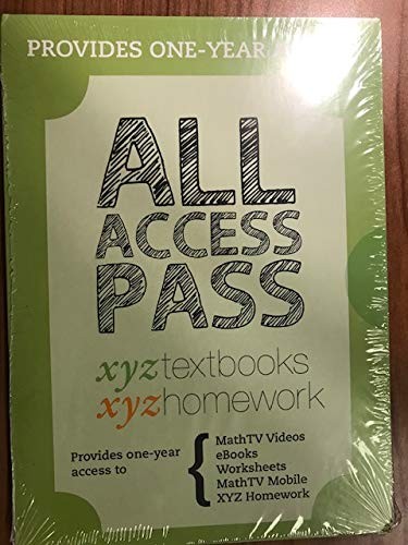 XYZ TEXTBOOKS ALL ACCESS PASS