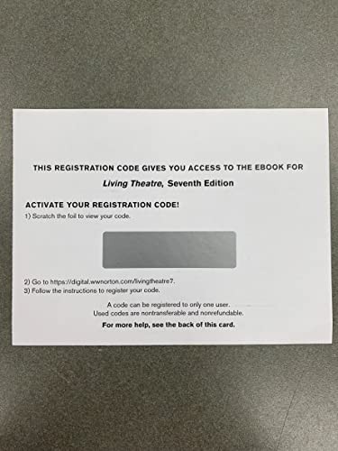 Living Theater 7th Edition Student Access Code