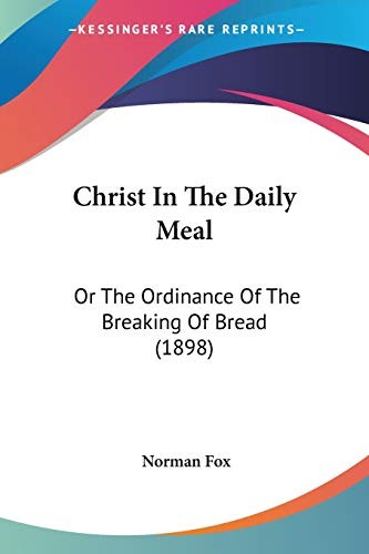 Christ In The Daily Meal