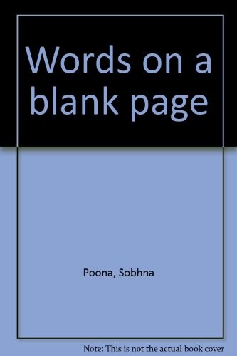 Words on a blank page