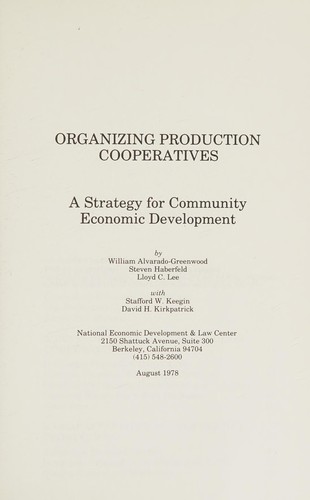 Organizing production cooperatives