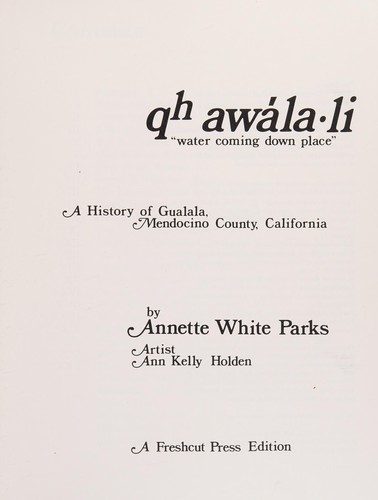 Qh awála-li "water coming down place"