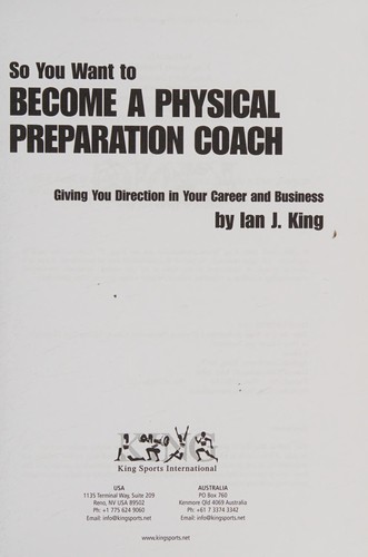 So you want to become a physical preparation coach