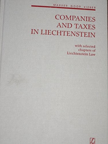Gesellschaften und Steuern in Liechtenstein