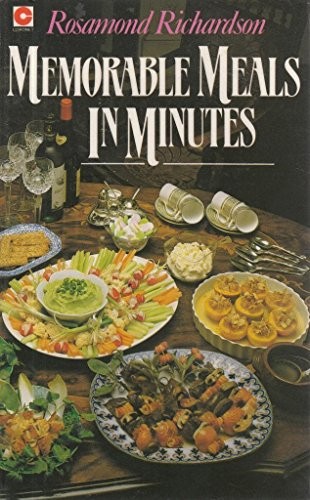 Memorable meals in minutes