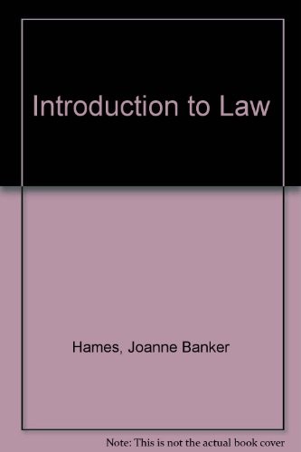 Introduction to Law, Reprint
