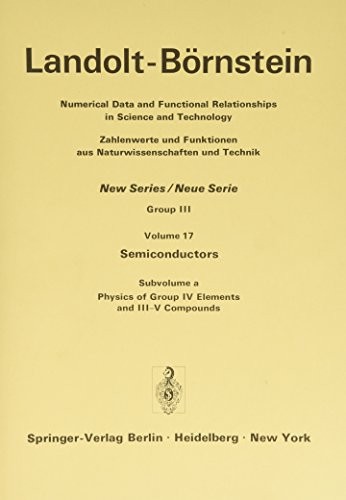 Landolt-Börnstein numerical data and functional relationships in science and technology