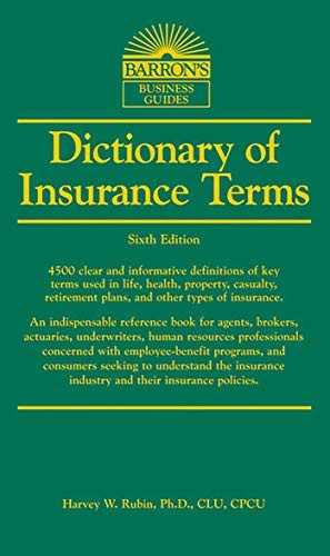 Dictionary of insurance terms