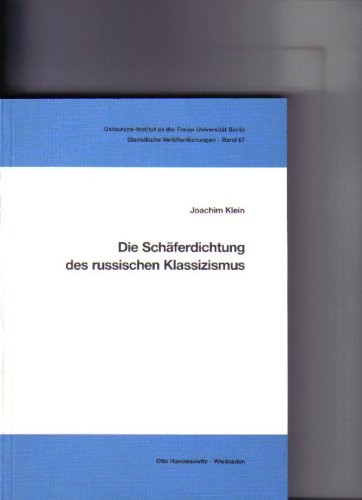 Die Schäferdichtung des russischen Klassizismus