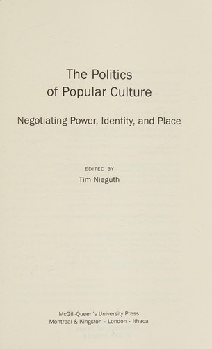 Politics of Popular Culture