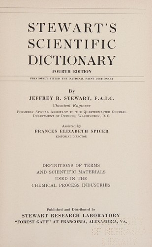 Stewart's scientific dictionary