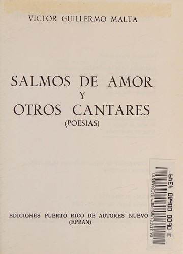 Salmos de Amor y otros cantares