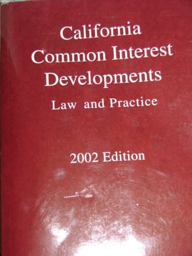 California common interest developments : Law and practice