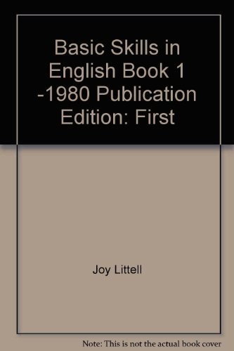 Basic Skills In English Book One