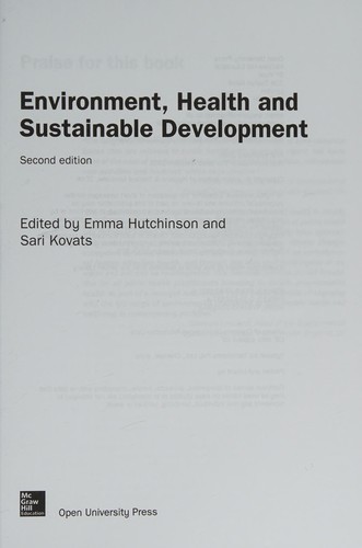 Environment, Health and Sustainable Development