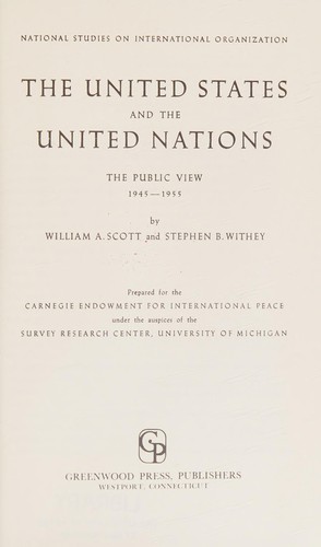 The United States and the United Nations