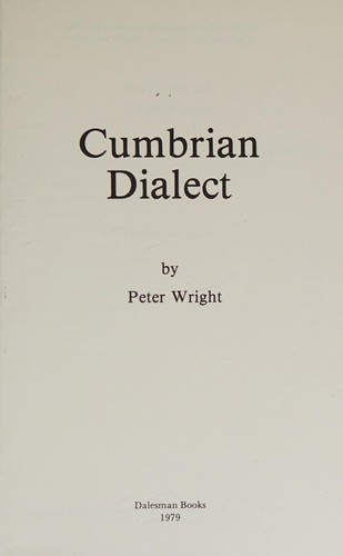 Cumbrian dialect