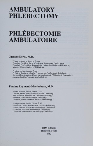 Ambulatory phlebectomy =