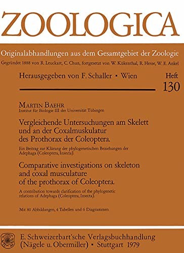 Vergleichende Untersuchungen am Skelett und an der Coxalmuskulatur des Prothorax der Coleoptera