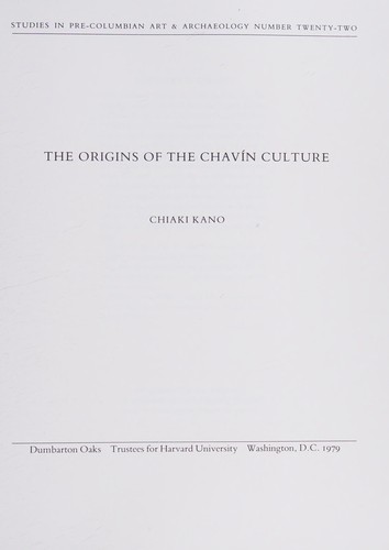 The origins of the Chavín culture
