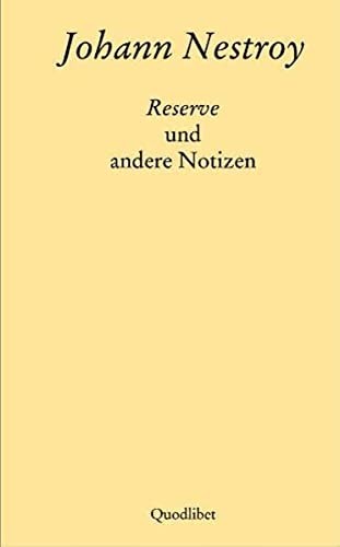 Reserve und andere Notizen
