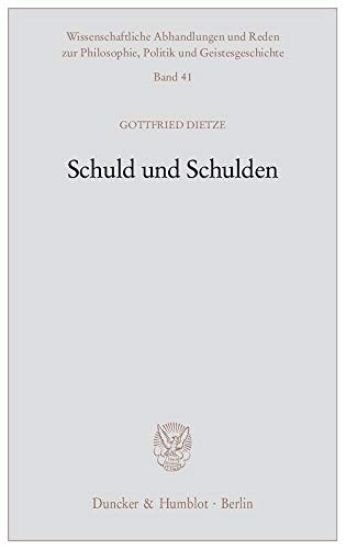 Schuld und Schulden